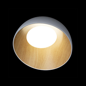 Светильник 35 см, 24W, 4000K Loft It (Light for You) Egg 10197/350 White, белый-дерево