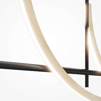Подвесной светильник 120*14,5*72,9-162,9 см, *LED*32W, K, Maytoni Wabi MOD428PL-L20BK, Черный