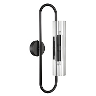 Бра 17,5*40 см, 2*G9 Lumion TORONTO 6561/2W черный, прозрачный