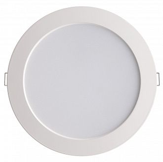 Светильник, 18 см, 20W, 4100К, белый, дневной свет, Novotech Luna 358031, встраиваемый LED, вр 14,5 см