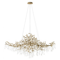 Подвесная люстра 120 см, Loft IT Coral 10351/1200L AB, бронза