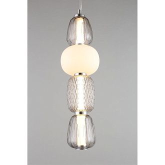 Подвесной светильник 17*100-190 см, 1*LED, 29W, 3000K, Aployt Oliwcia APL.319.16.29, хром