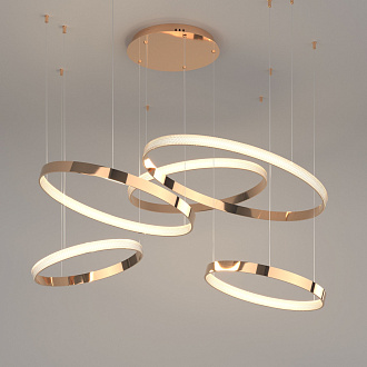 Светильник 128*142*110 см, *LED, 160W, 3300;4200;6500 Eurosvet Posh 90175/5, медь