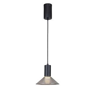 Подвес 18*40-148 см, 1*LED, 6W, 3000K, F-Promo Feris 4622-1P, черный матовый