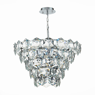 Люстра подвесная 58 см, 360W, ST LUCE VITERBO SL1631.103.09 Хром