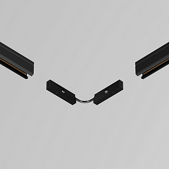 Коннектор питания угловой 7.5см Levity 0,5*3,9*1,1 см, Maytoni Technical Accessories for tracks Levity TRA184CPC-1B-7.5 черный