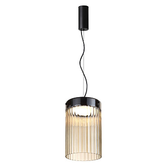 Подвес 19,6*19,6*164 см,  LED*W, 4000 К, Odeon Light Pillari, черный 5047/15L