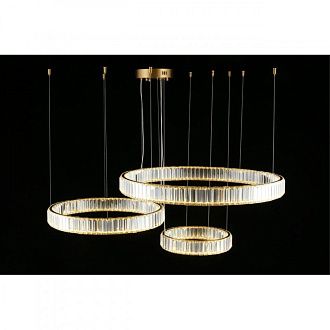 Подвесная люстра 80*80-170 см 100W, 3000K, Aployt Nicoletta APL.026.03.100, бронзовый