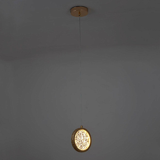 Подвесной светильник 15*2,5*100 см, LED 7W, 4000K, Золото LED4U L7108-150 GD