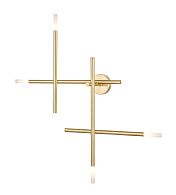 Бра 16*83*83 см, 4*G4 латунь Vele Luce Corda VL5534W24