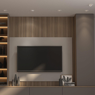 LED светильник 14 см, 18W, 4000K, Novotech Gesso 358817, белый, вр 12 см