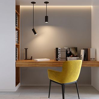 Встраиваемый подвесной светодиодный светильник черный Drop 8W (50242 LED) 50242 LED Elektrostandard