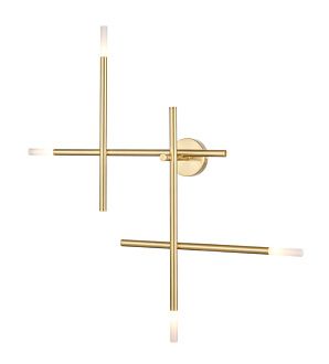 Бра 16*83*83 см, 4*G4 латунь Vele Luce Corda VL5534W24