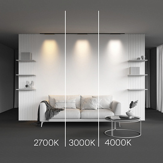 Трековый магнитный светильник 30 см, 8W, 3000K, Maytoni Basis TR192-1-8W3K-B, черный