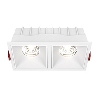 Светильник 17 см, 30W, 4000K, Maytoni Downlight Alfa LED DL043-02-15W4K-SQ-W, белый