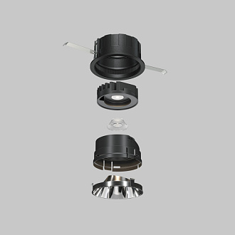 Декоративная рамка-отражатель для серии Wise 7*2,25 см, LED*W Ring057-10-CH Maytoni Downlight, Хром