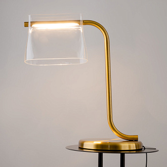 Настольный светильник 22*41*48,5 см, LED 8W 3000K Maytoni Modern Cabaret MOD170TL-L8BS3K латунь