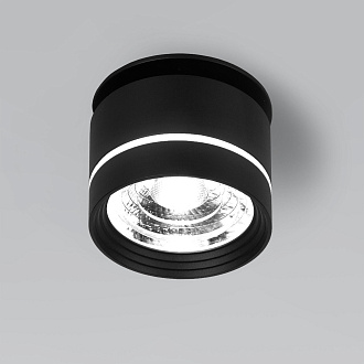 Точечный светильник LED 8W, 4200 К, 8*8*8,4 см, черный, Elektrostandard Stark 25035/LED