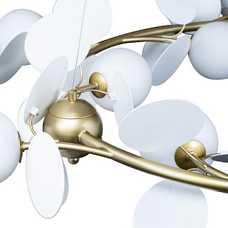 Подвесная люстра Loft IT Matisse 10008/1050 white, диаметр 105 см, золото-белый