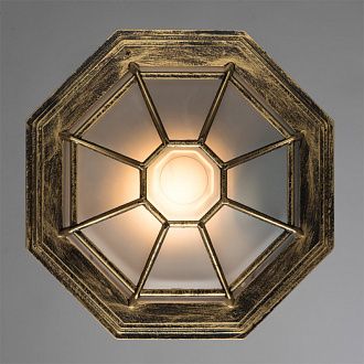 Уличный светильник A3121PF-1BN Arte Lamp, черно-золотой