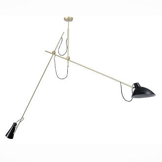 Светильник подвесной 26*190*180 см, 2*E27 черный+золото ST Luce Jarro SL1803.203.02