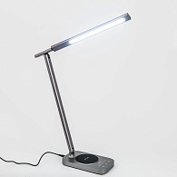 Настольный светильник светодиодный с USB+Qi Citilux Ньютон CL803052, серый