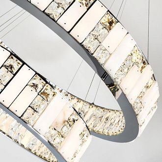Подвесная люстра 80x80см, LED, 72Вт, 3000 / 6000K, Modelux ML.6985.800.600P CR Хром