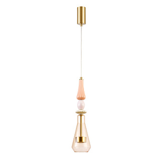 Подвесной светильник 12,5*180 см, LED, 9W, 4000К, Favourite Dolci 4464-1P латунный