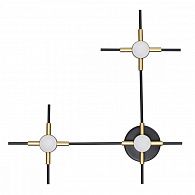 Бра 38 см, 9W, 4000K, 720Lm Odeon Light Costella 3906/9WL черный-золото