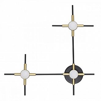 Бра 38 см, 9W, 4000K, 720Lm Odeon Light Costella 3906/9WL черный-золото