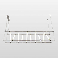 Линейно-подвесной светильник 150*40*60/175 см, 10*LED*4W Lussole Cayuga LSP-7177 хром