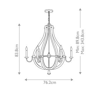 Люстра Hinkely Lighting, Арт. HK-MIDDLEFIELD6
