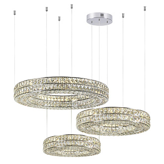 Люстра 60*100*120 см, 1 LED*98W, 4000 К, Odeon Light Panta, хром 4927/98L