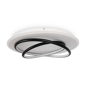 Светильник *48*-10 см, *LED*106W, 3000-7000K, Freya Спираль/Spiral FR6089CL-L120WB, Бело-черный