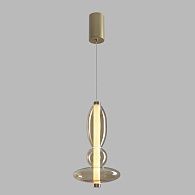 Светильник 18 см, 10W, 3000K, Crystal Lux QUASAR SP10W LED AMBER, золото