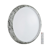 Cветильник 51*7,5 см, LED 70W, 3000-6000 К, IP43, белый/черный/мрамор, пластик Sonex Mramo White, 7638/EL