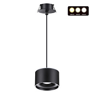 Светильник 10 см, 15W, 3000-6000K, Novotech Spot Giro 358965, черный