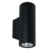 Фасадный светильник 9*6*17- см, 2*LED*7W, 2700/3400/4000K, Arte Lamp Torcular A1307AL-2BK, Черный