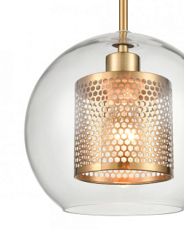 Подвесной светильник  25*120 см, 1*E27 латунь Vele Luce Coro VL5524P21