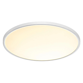 Cветильник 60*2,5 см, LED 48W, 3000/4000 К, IP40, белый, пластик Sonex Alfa White, 7659/48L