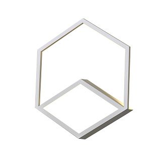 Бра 30,4*4*35,1 см, LED *  26W, 3000К Mantra Kubick 7590, белый