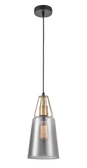 Подвесной светильник  16*154 см, 1*E27 черный, латунь Vele Luce Roberto VL5552P21