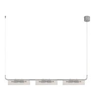 Подвес 116*8*-120 см, 6*G9*20W, Lumion TORONTO 8258/6, серебро, прозрачный