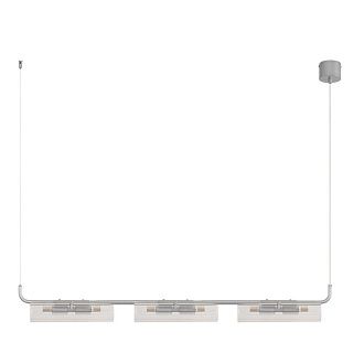 Подвес 116*8*-120 см, 6*G9*20W, Lumion TORONTO 8258/6, серебро, прозрачный