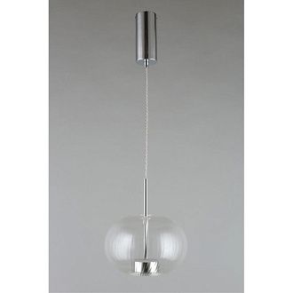 Подвесной светильник 22*50-145 см, 1*LED, 12W, 3000K, Aployt Ambr APL.057.16.12, хром