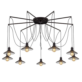 Светильник подвесной Citilux Эдисон CL451292, черный, диаметр 150 см