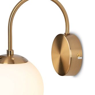 Бра 23*15*-29 см, 1*E14*40W, Freya  FR2065WL-01BS, Латунь