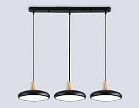 Светильник светодиодный подвесной 55*20*80- см, **W, 3000-6000K, Ambrella Light Comfort FL4841, черный, дерево