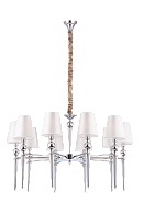 Люстра Ø920 x H600(1700), мм, 10*40W (400W), CHROME (Хром) NewRgy 8661/10CR CHROME
