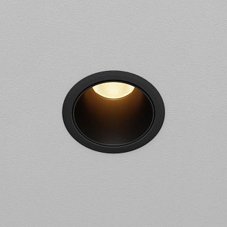 Встраиваемый светильник DL116-10W-2.7K-B **-9,7 см, *LED*10W, K, Maytoni technical Dip DL116-10W-2.7K-B, Черный, вр 6 см